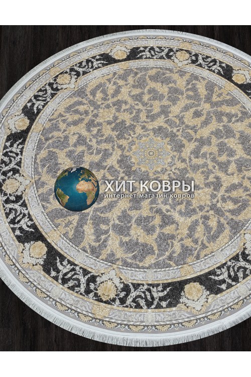 Иранский ковер Farsi 1200 121591 Серый круг